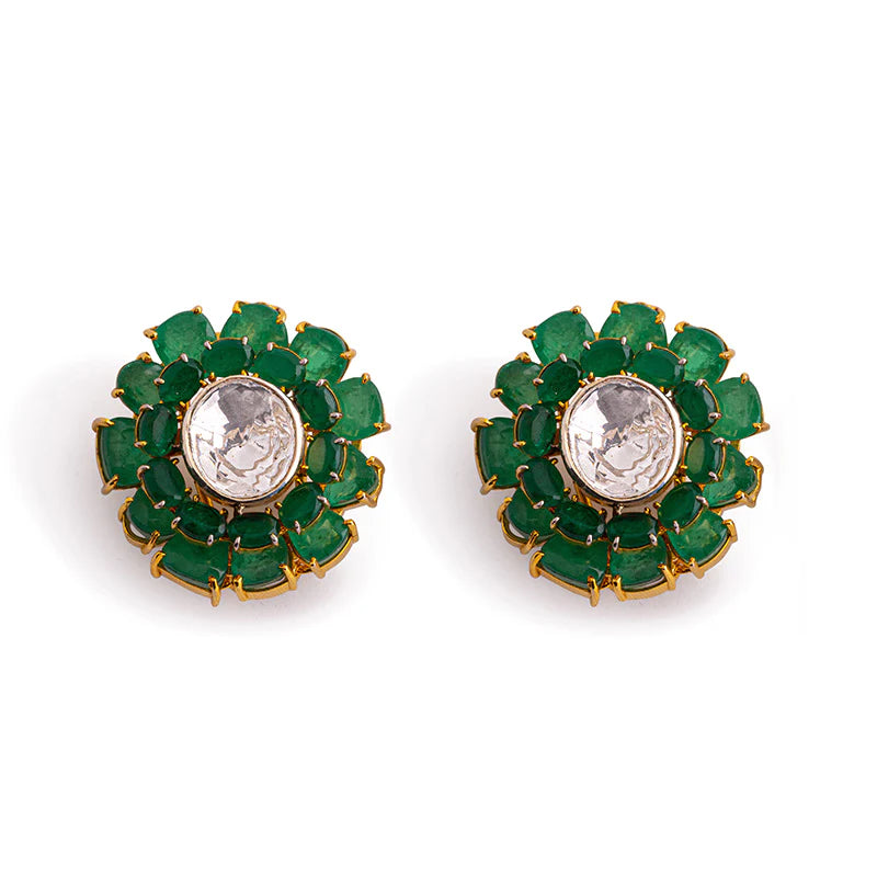 MARIGOLD EMERALD EARRINGS