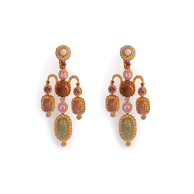 INDIRA GREEN EARRINGS