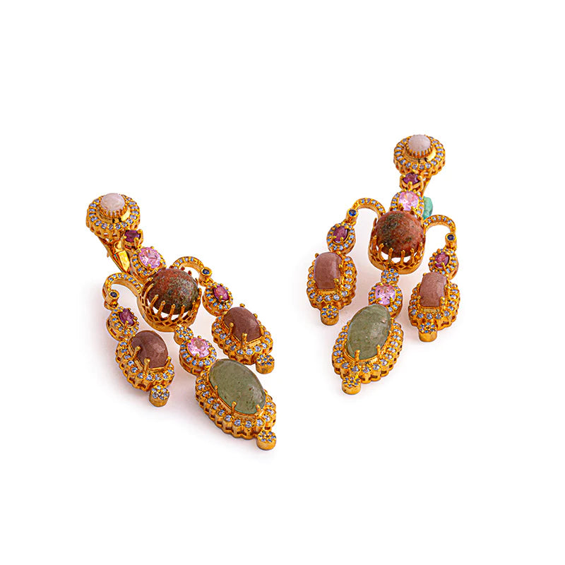 INDIRA GREEN EARRINGS