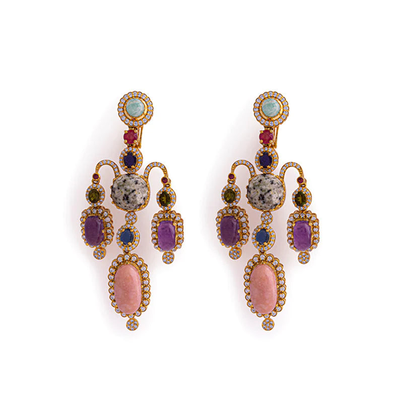 INDIRA PINK EARRINGS