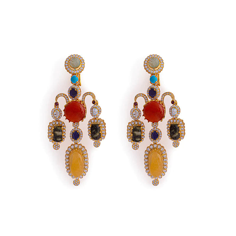 INDIRA YELLOW EARRINGS
