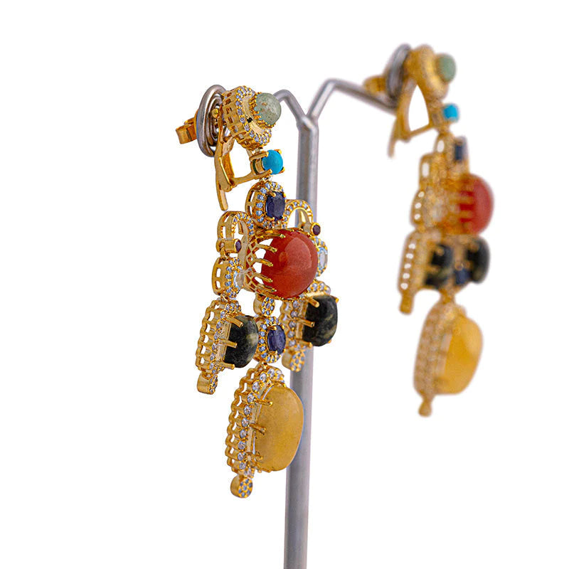 INDIRA YELLOW EARRINGS