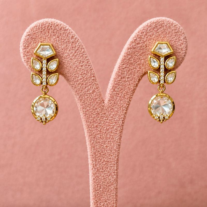 The Noor Polki Drops Set
