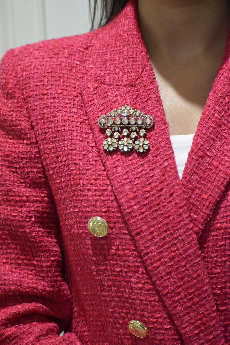 Vintage Polki Pin Brooch
