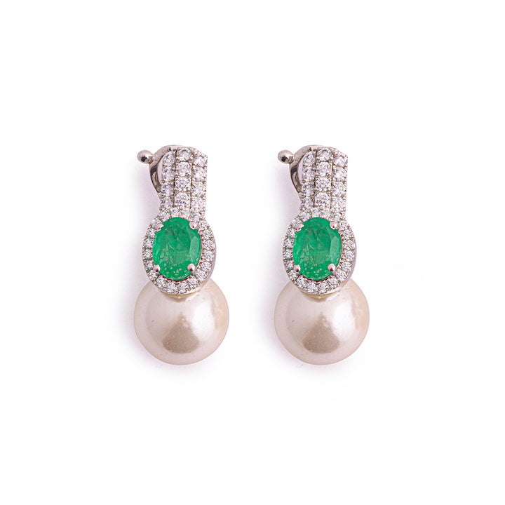 MOGRA EMERALD EARRINGS