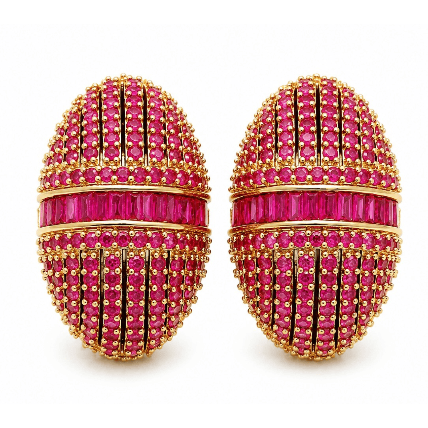 Imperial studs Ruby red